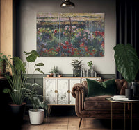 Peony Garden By Claude Monet Fine Art Print