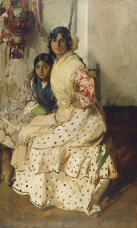 Pepilla The Gypsy And Her Daughter By Joaquin Sorolla Y Bastida Fine Art Print