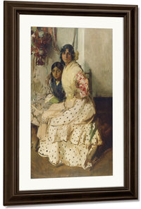 Pepilla The Gypsy And Her Daughter By Joaquin Sorolla Y Bastida Fine Art Print