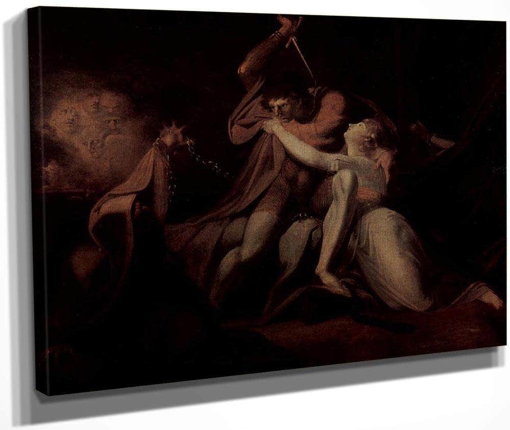 Percival Delivering Belisane From The Enchantment Of Urma By Henry Fuseli Fine Art Print