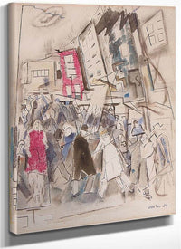 Pertaining To Nassau Street By John Marin Fine Art Print