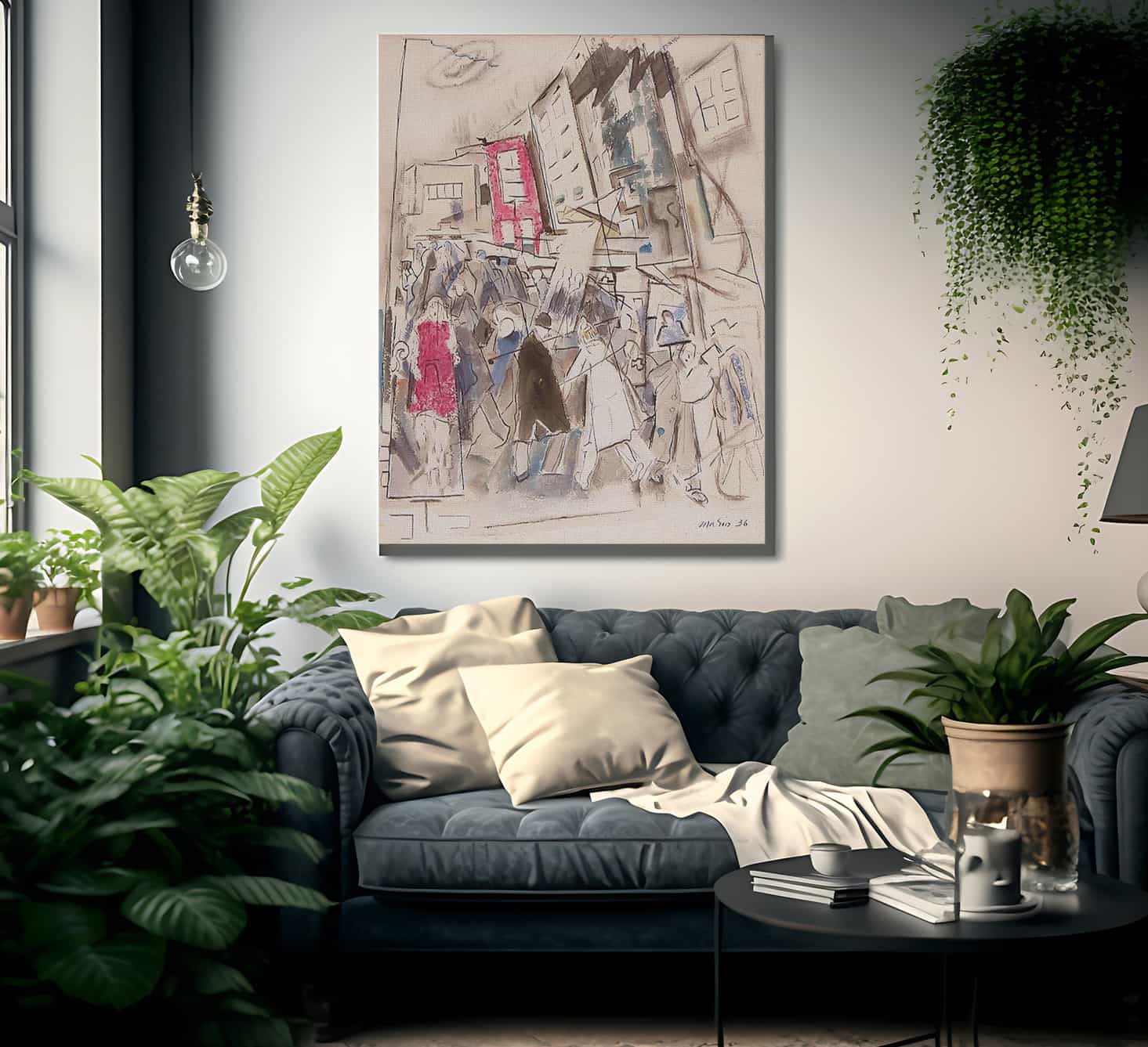 Pertaining To Nassau Street By John Marin Fine Art Print