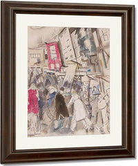 Pertaining To Nassau Street By John Marin Fine Art Print