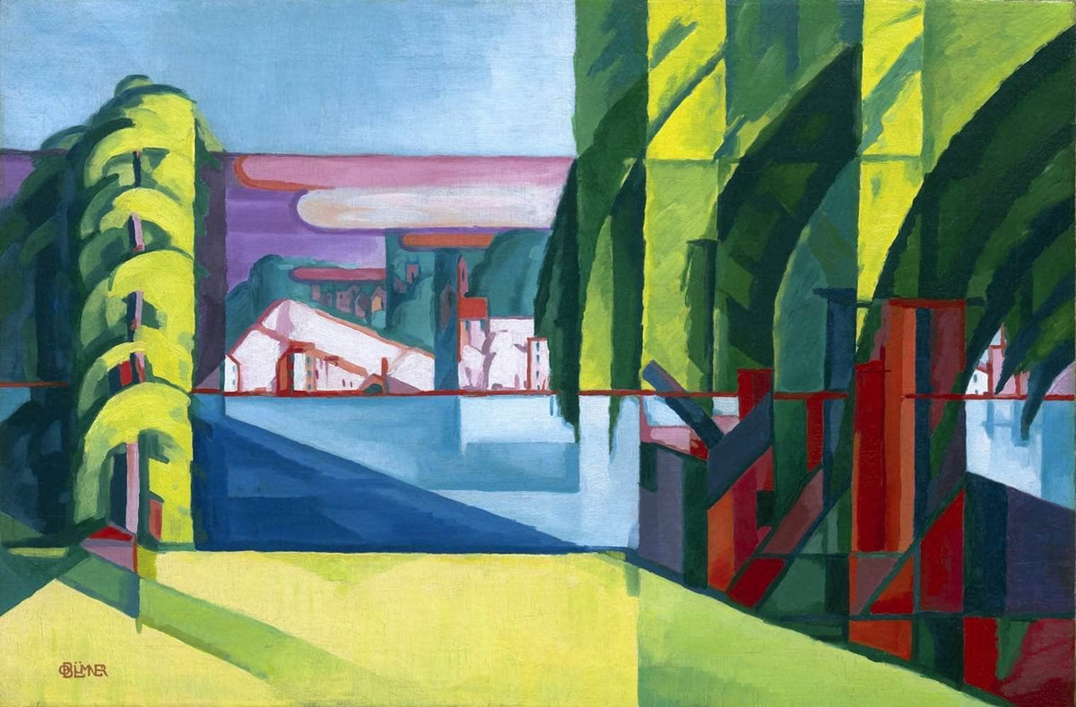 Perth Amboy West Tottenville Painting Oscar Bluemner Canvas Art Fine Art Print