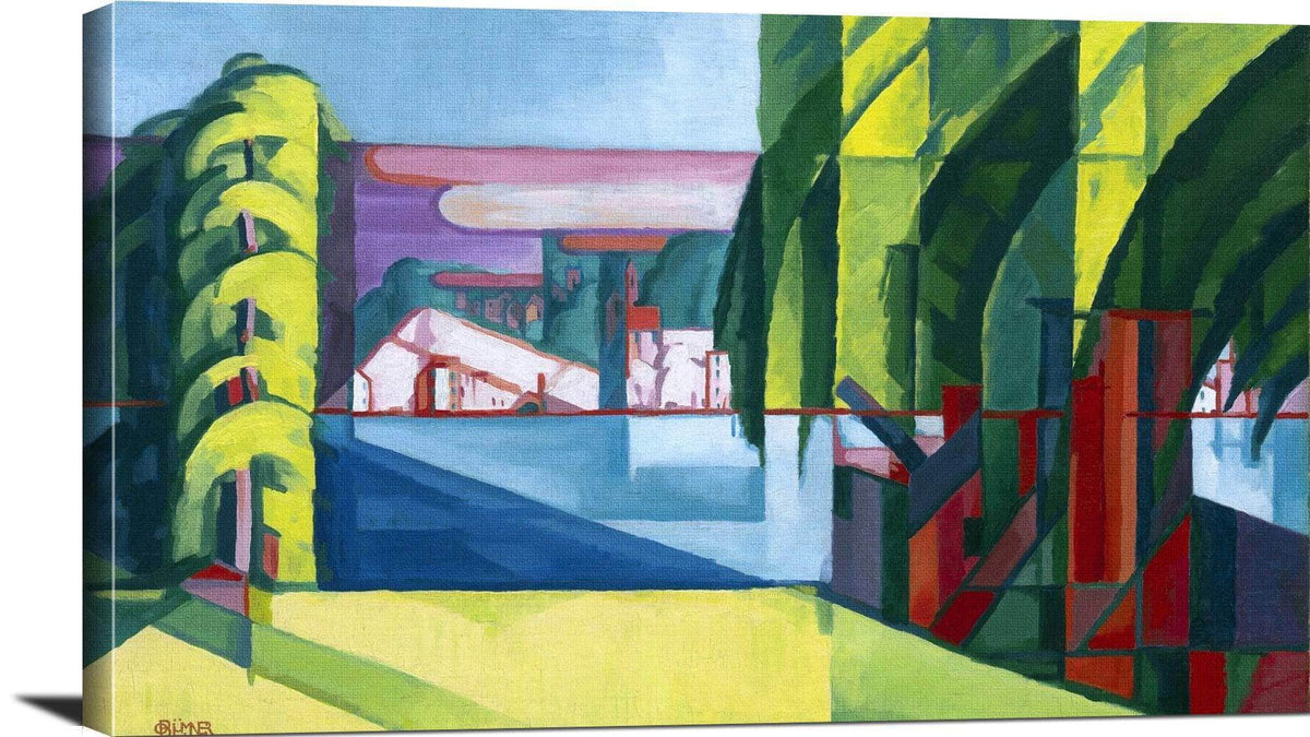 Perth Amboy West Tottenville Painting Oscar Bluemner Canvas Art Fine Art Print