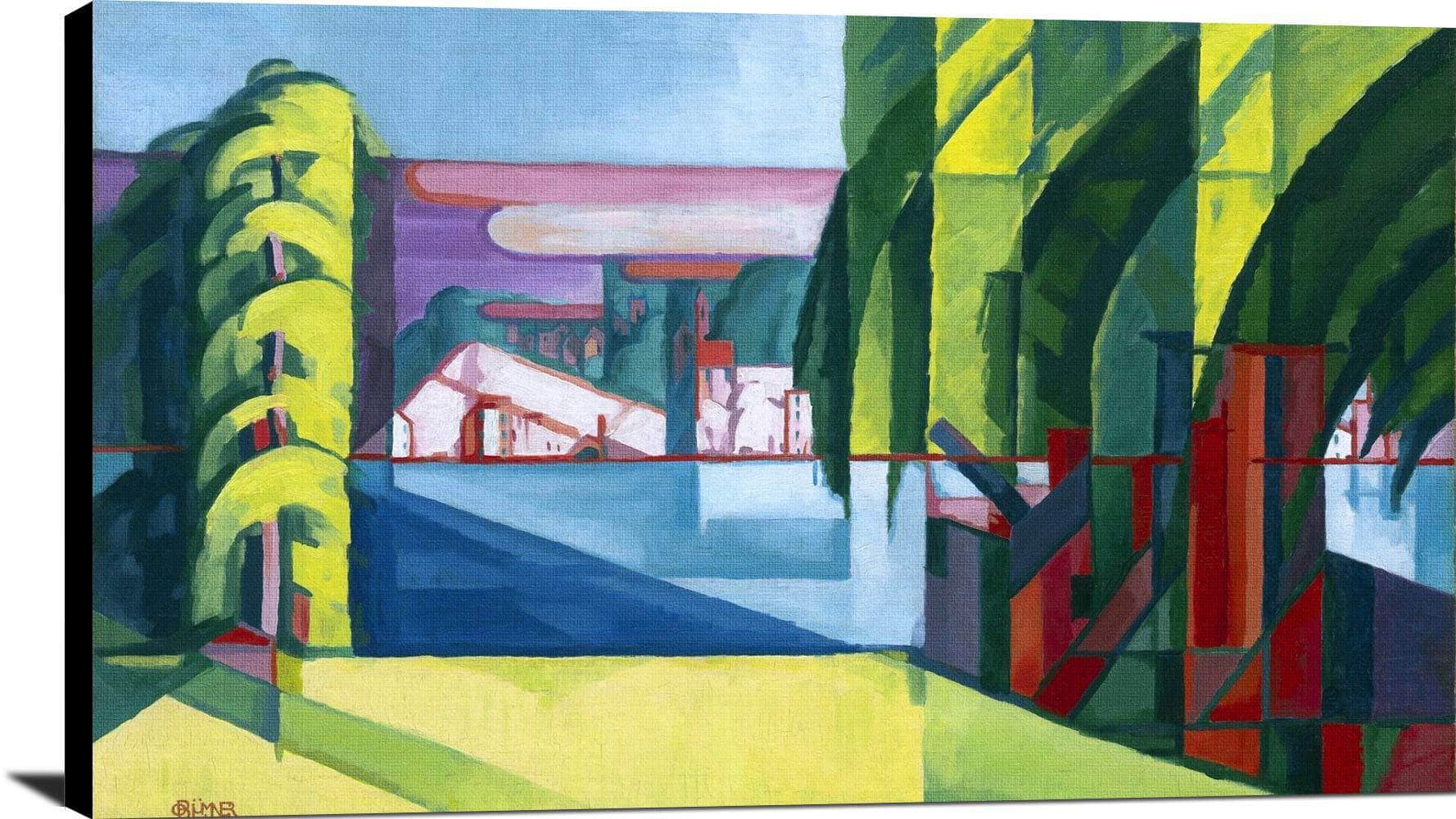 Perth Amboy West Tottenville Painting Oscar Bluemner Canvas Art Fine Art Print