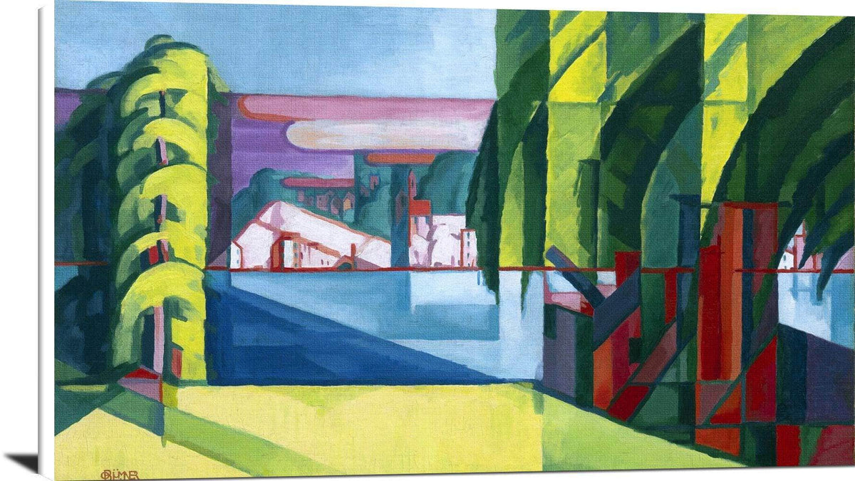 Perth Amboy West Tottenville Painting Oscar Bluemner Canvas Art Fine Art Print