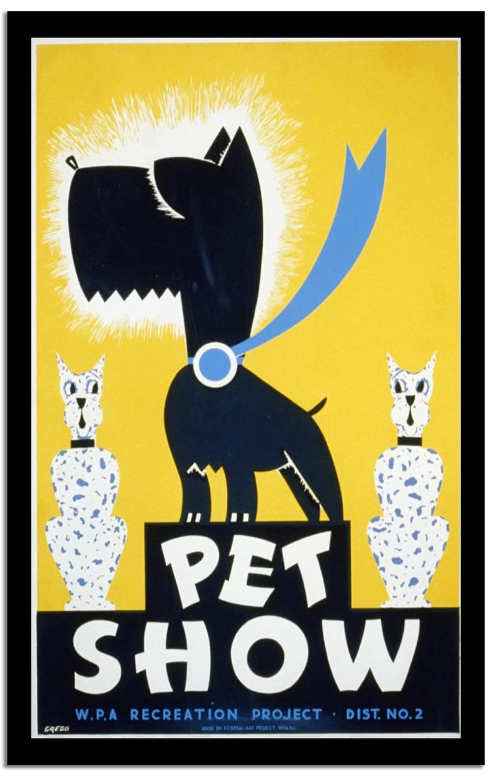 Pet Show  Vintage Poster Fine Art Print