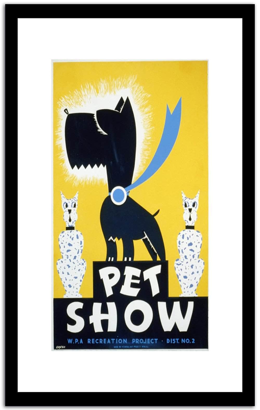 Pet Show  Vintage Poster Fine Art Print