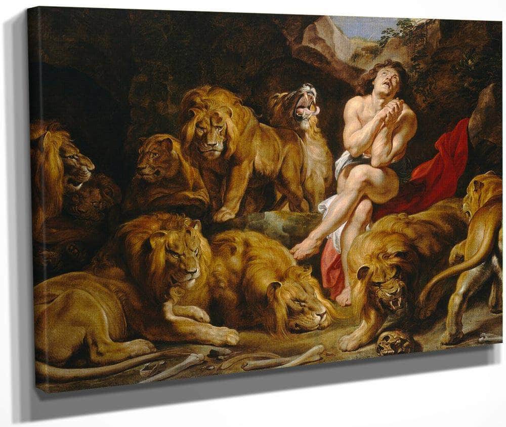 Peter Paul Rubens Daniel In The Lions 1039 Den 1616 (1) By Peter Paul Rubens Fine Art Print