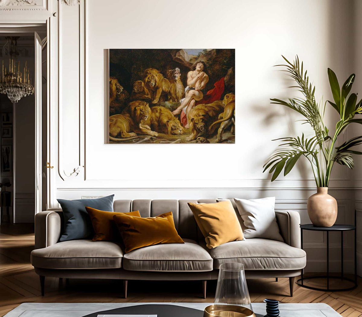 Peter Paul Rubens Daniel In The Lions 1039 Den 1616 By Peter Paul Rubens Fine Art Print