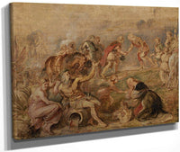 Peter Paul Rubens King Ferdinand Meeting Cardinal Infante Ferdinand 1635 By Peter Paul Rubens Fine Art Print