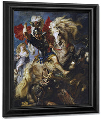 Peter Paul Rubens Saint George And The Dragon 1607 By Peter Paul Rubens Fine Art Print