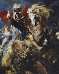 Peter Paul Rubens Saint George And The Dragon 1607 By Peter Paul Rubens Fine Art Print