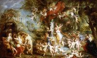 Peter Paul Rubens The Feast Of Venus 1637 By Peter Paul Rubens Fine Art Print