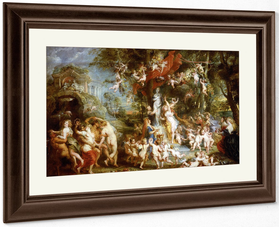 Peter Paul Rubens The Feast Of Venus 1637 By Peter Paul Rubens Fine Art Print