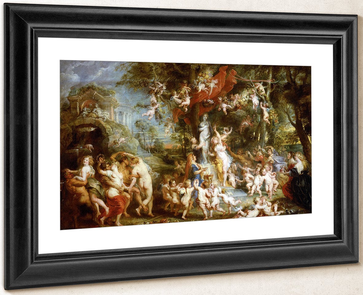 Peter Paul Rubens The Feast Of Venus 1637 By Peter Paul Rubens Fine Art Print