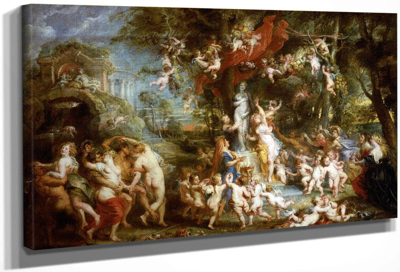 Peter Paul Rubens The Feast Of Venus 1637 By Peter Paul Rubens Fine Art Print