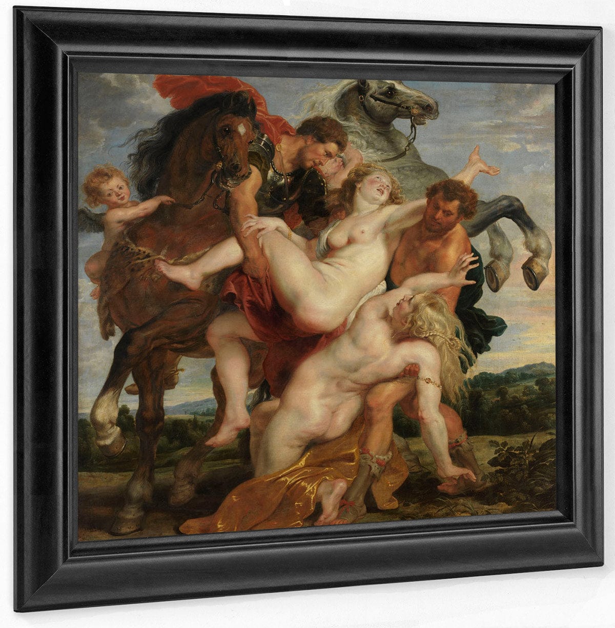 Peter Paul Rubens The Rape Of The Daughters Of Leucippus 1618 By Peter Paul Rubens Fine Art Print