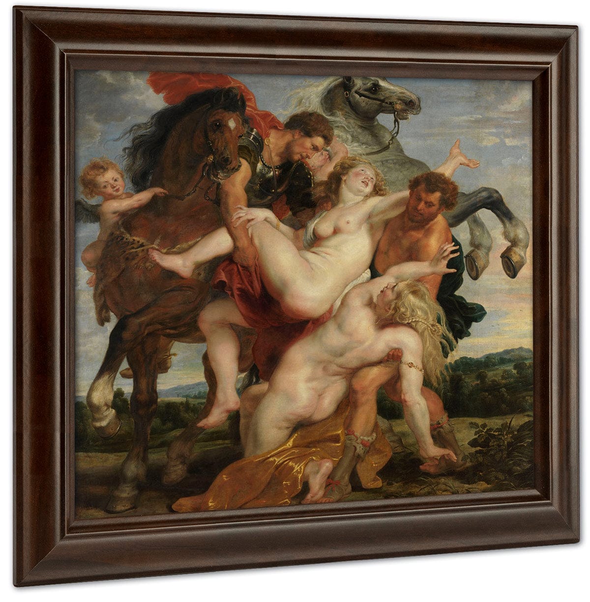 Peter Paul Rubens The Rape Of The Daughters Of Leucippus 1618 By Peter Paul Rubens Fine Art Print