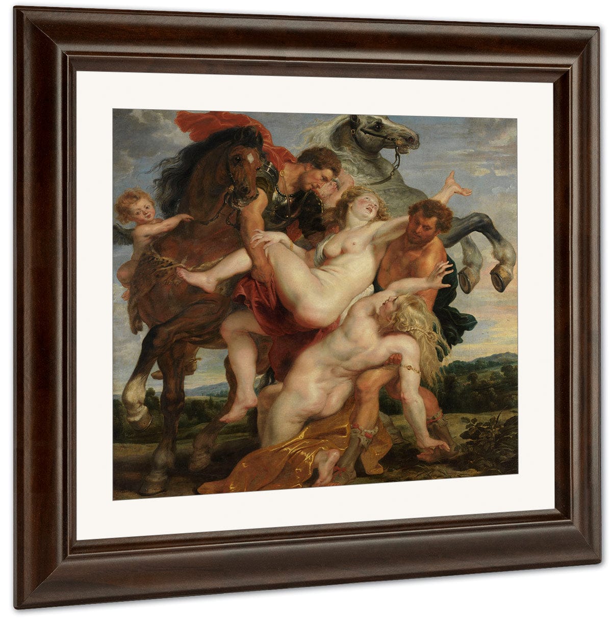 Peter Paul Rubens The Rape Of The Daughters Of Leucippus 1618 By Peter Paul Rubens Fine Art Print