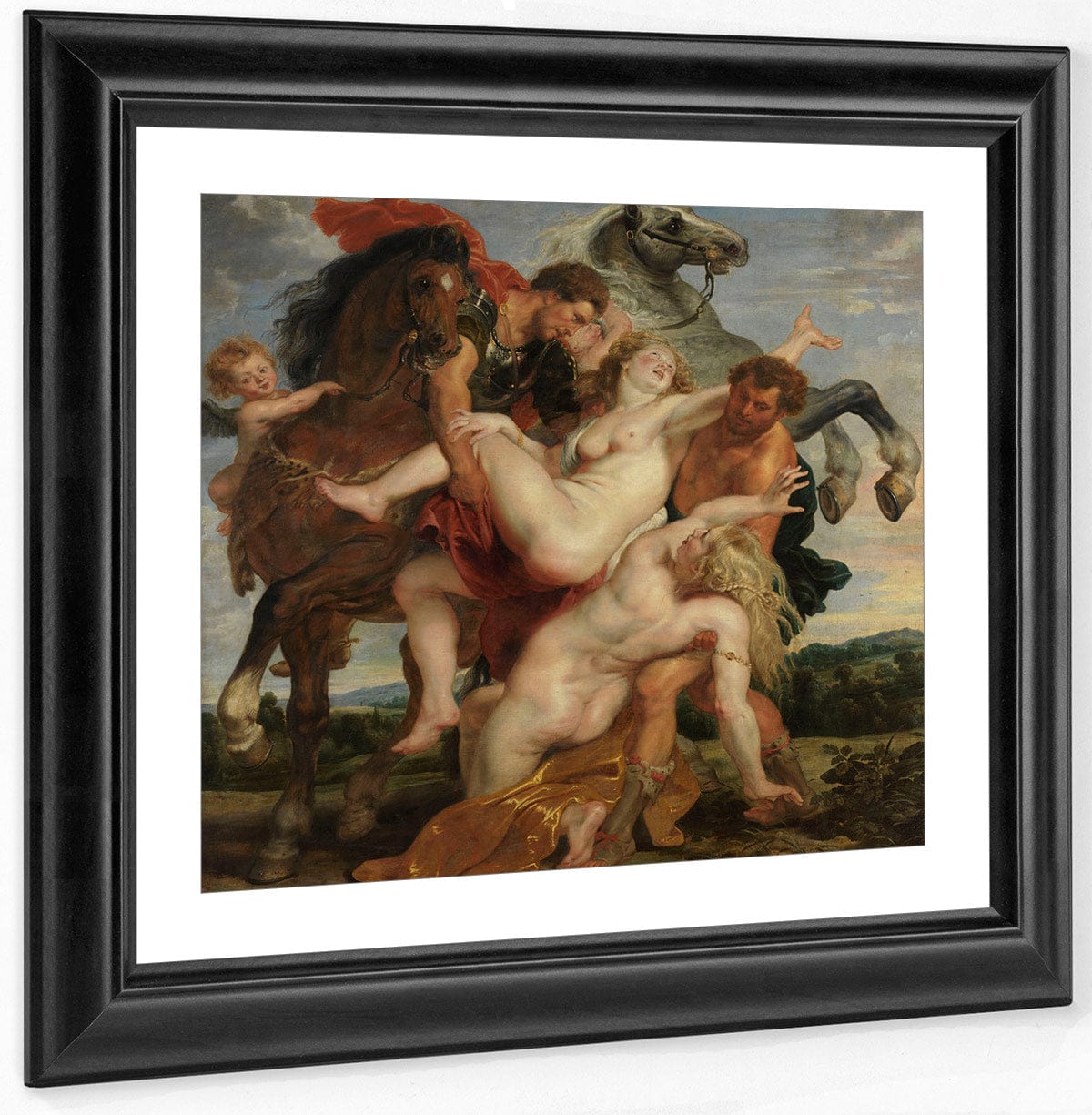Peter Paul Rubens The Rape Of The Daughters Of Leucippus 1618 By Peter Paul Rubens Fine Art Print