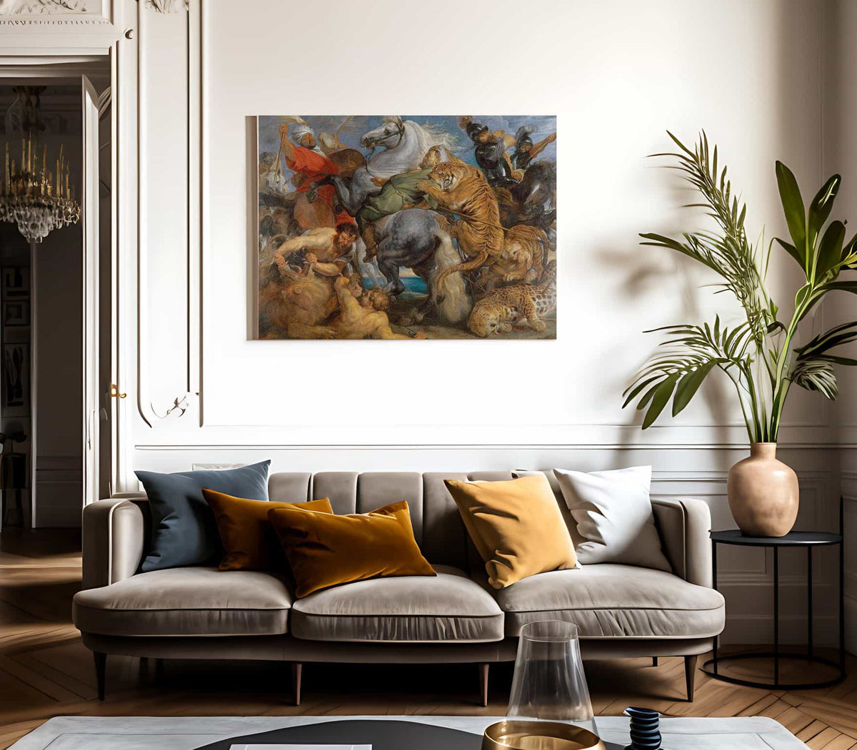 Peter Paul Rubens The Tiger Hunt 1616 By Peter Paul Rubens Fine Art Print