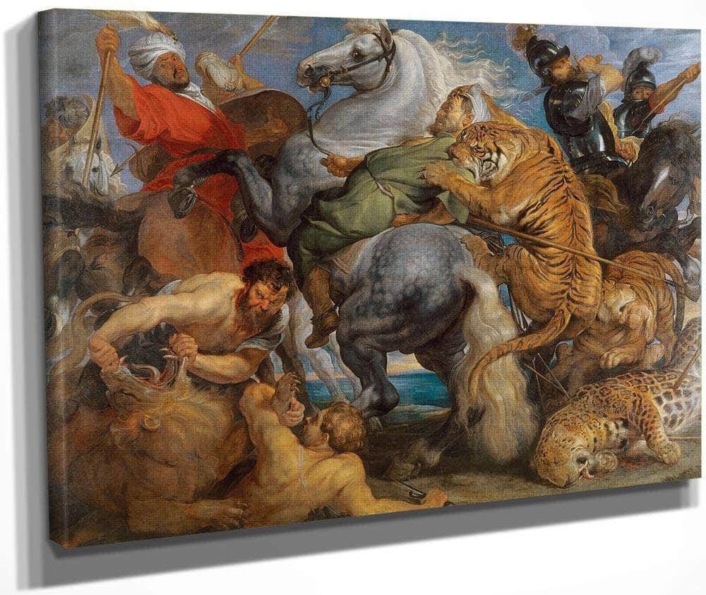 Peter Paul Rubens The Tiger Hunt 1616 By Peter Paul Rubens Fine Art Print