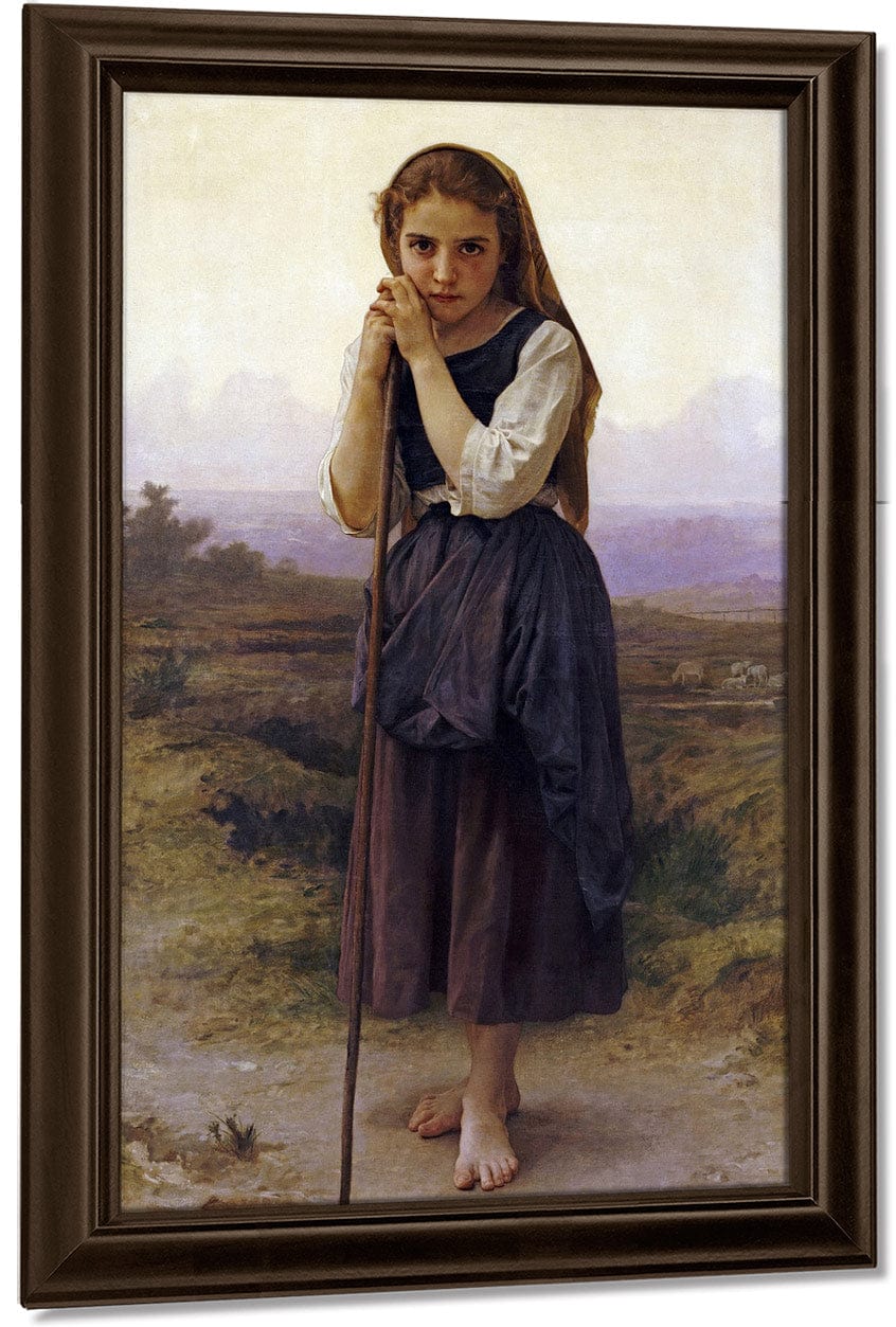 Petite Bergere By William Adolphe Bouguereau Fine Art Print