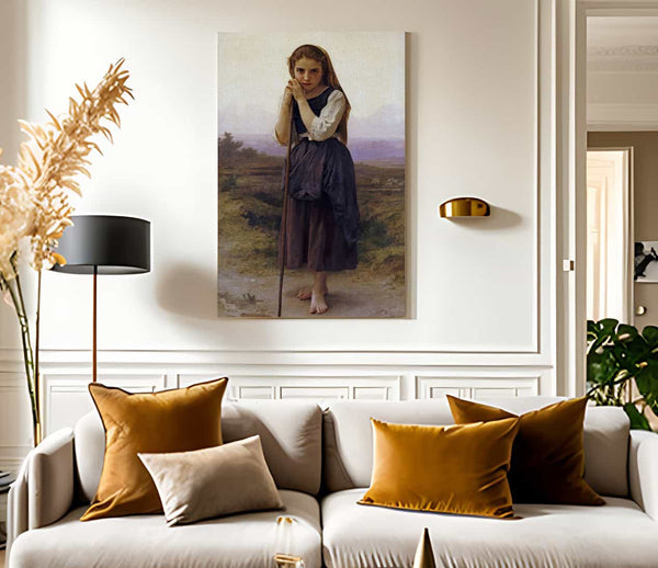 Petite Bergere By William Adolphe Bouguereau Fine Art Print