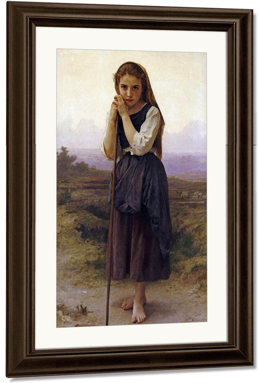 Petite Bergere By William Adolphe Bouguereau Fine Art Print