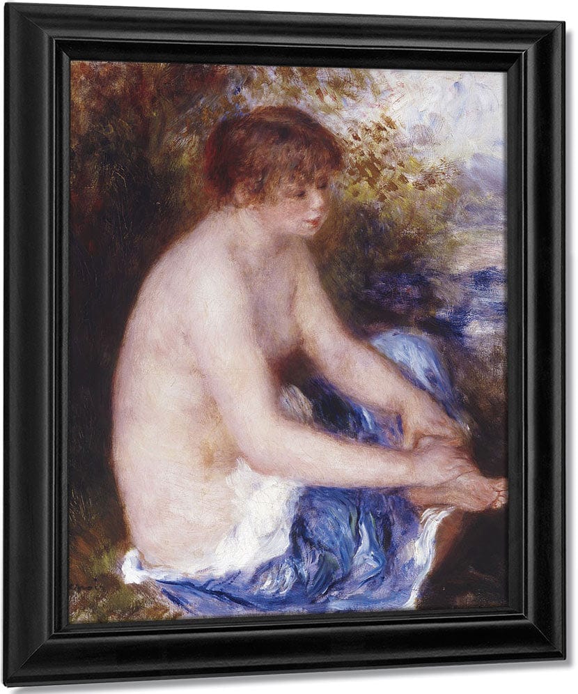 Petite Nu Bleu (Little Blue Nude) By Pierre Auguste Renoir Fine Art Print