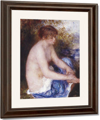Petite Nu Bleu (Little Blue Nude) By Pierre Auguste Renoir Fine Art Print