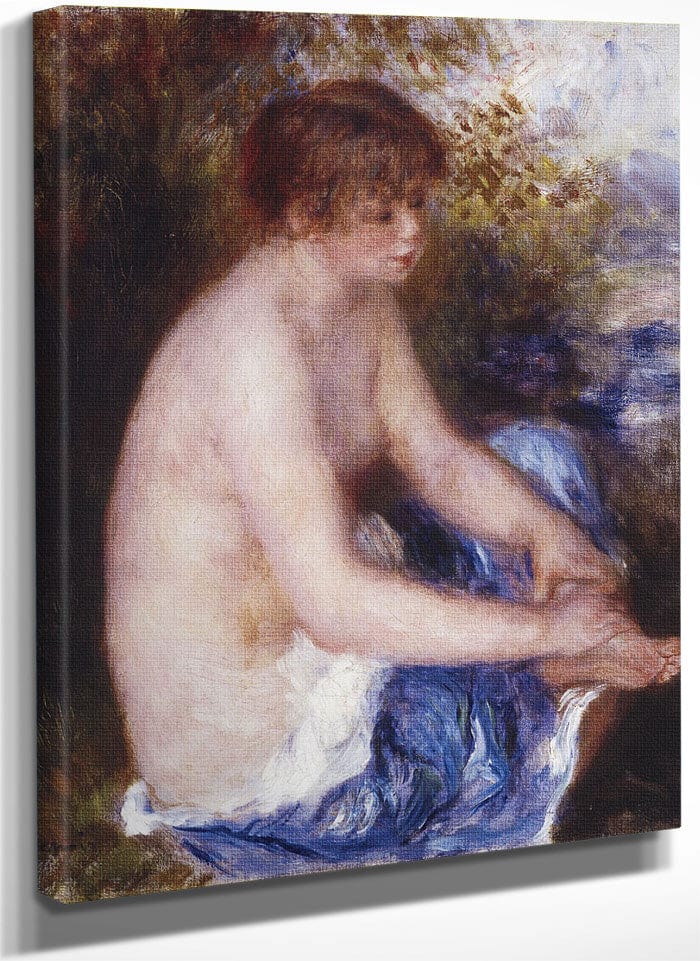 Petite Nu Bleu (Little Blue Nude) By Pierre Auguste Renoir Fine Art Print