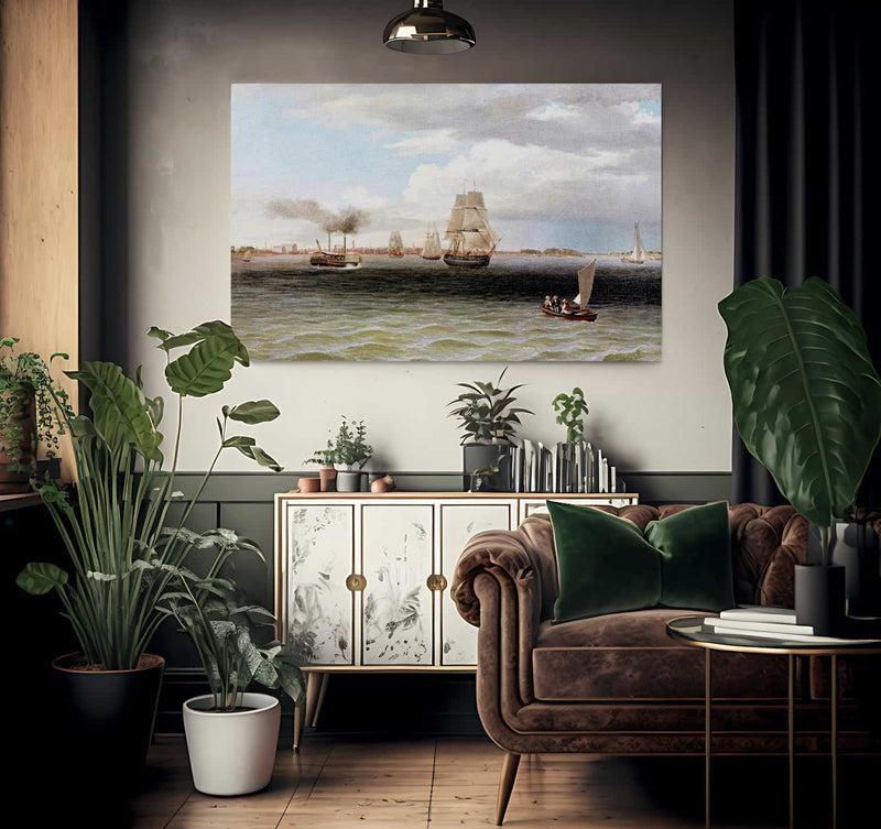 Philadelphia Harbor By  Birch Thomas Fine Art Print