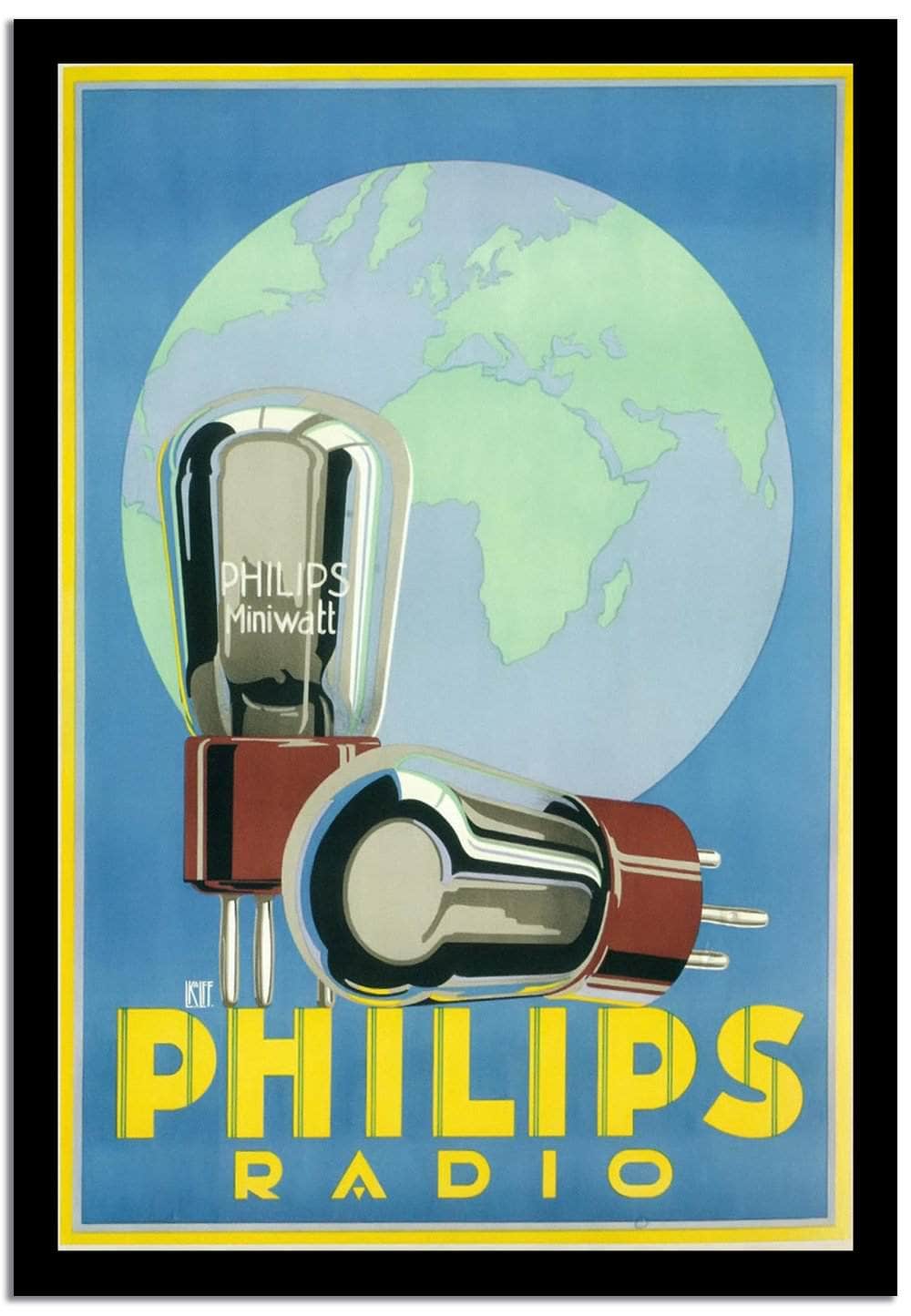 Philips Radio  Vintage Poster Fine Art Print