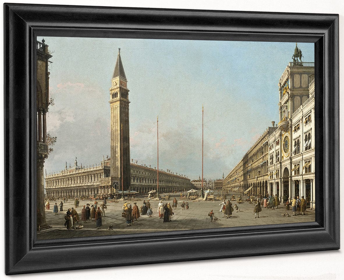 Piazza San Marco Looking South And West By Canaletto Fine Art Print