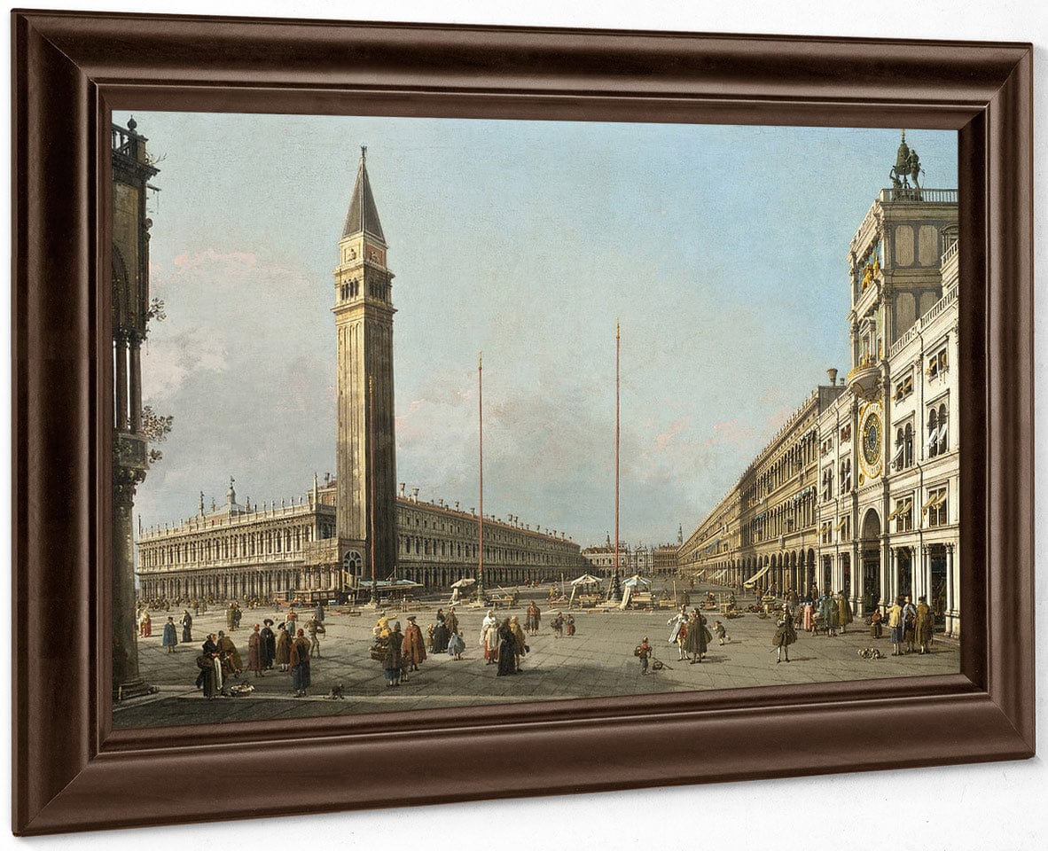 Piazza San Marco Looking South And West By Canaletto Fine Art Print