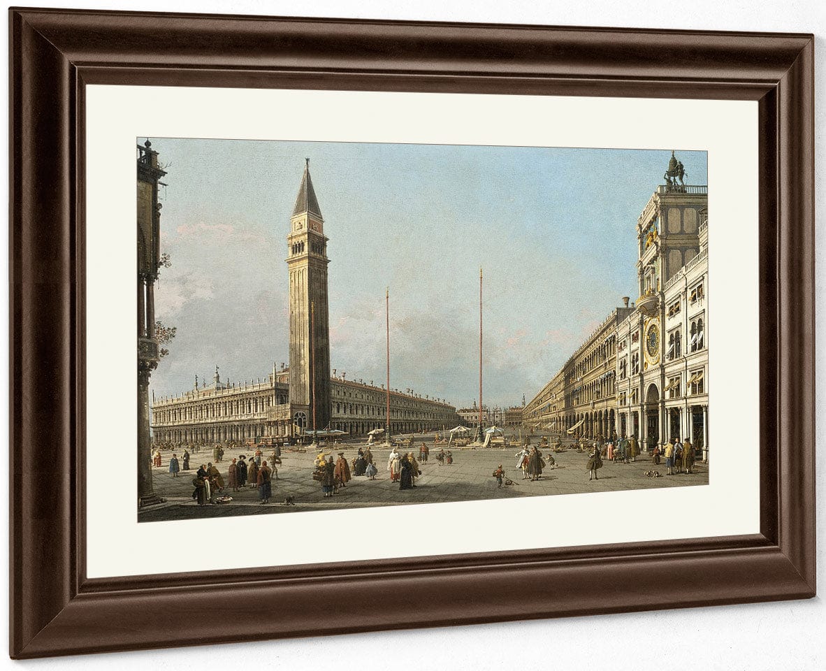 Piazza San Marco Looking South And West By Canaletto Fine Art Print