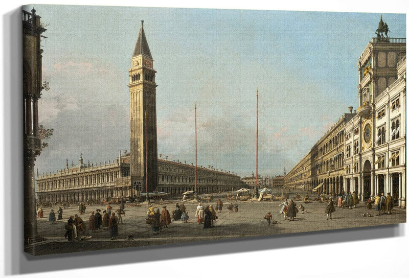 Piazza San Marco Looking South And West By Canaletto Fine Art Print