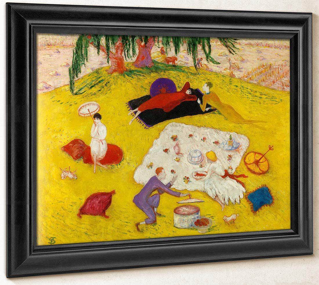 Picnic At Bedford Hills By Florine Stettheimer Fine Art Print