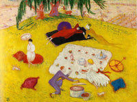 Picnic At Bedford Hills By Florine Stettheimer Fine Art Print