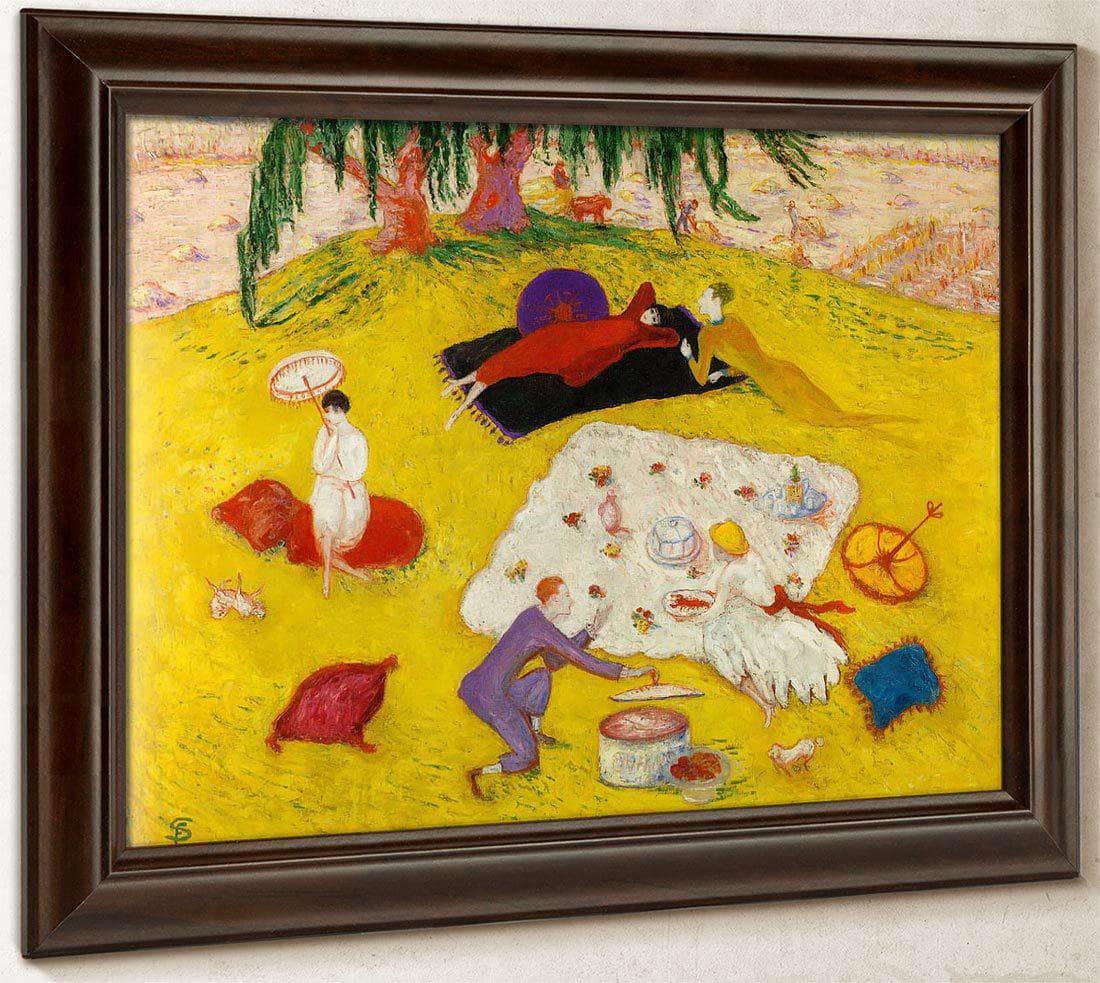 Picnic At Bedford Hills By Florine Stettheimer Fine Art Print