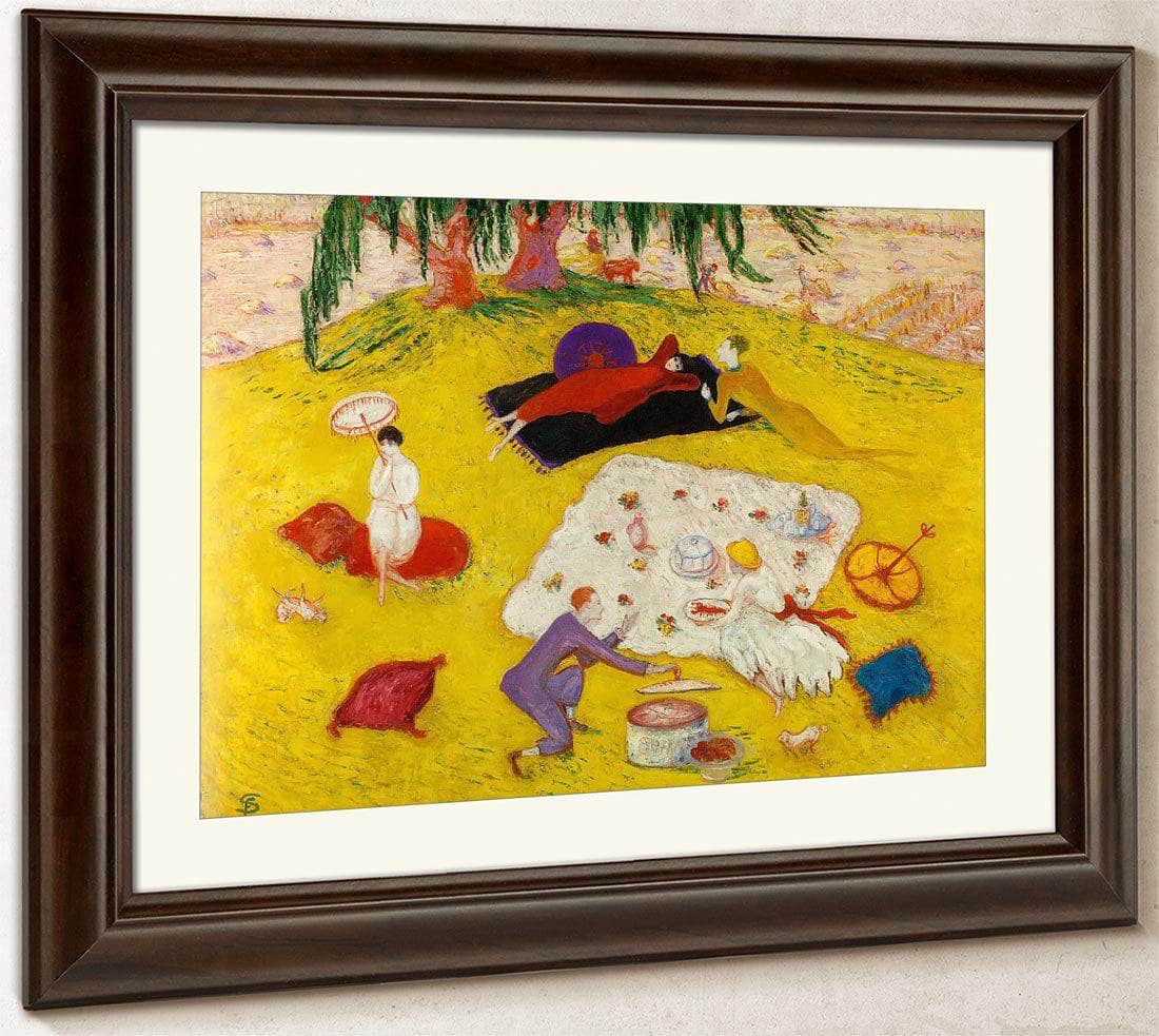 Picnic At Bedford Hills By Florine Stettheimer Fine Art Print
