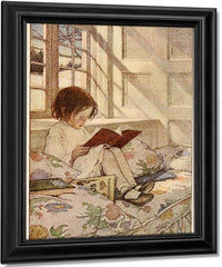 Picture Books In Winter  By Jessie Willcox Smith Fine Art Print