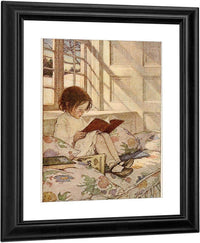 Picture Books In Winter  By Jessie Willcox Smith Fine Art Print