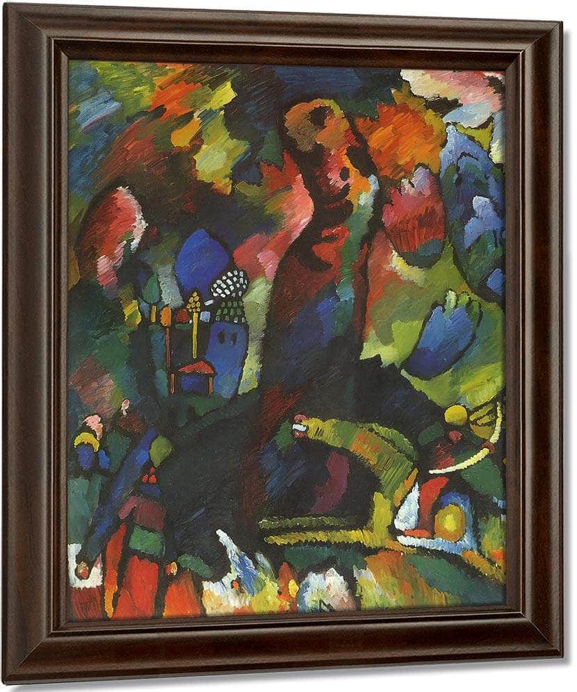 Picture With Archer 1909 By Wassily Kandinsky Fine Art Print
