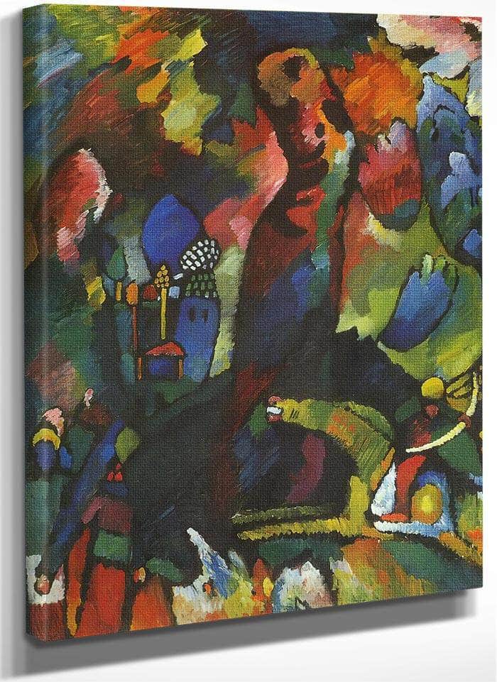 Picture With Archer 1909 By Wassily Kandinsky Fine Art Print