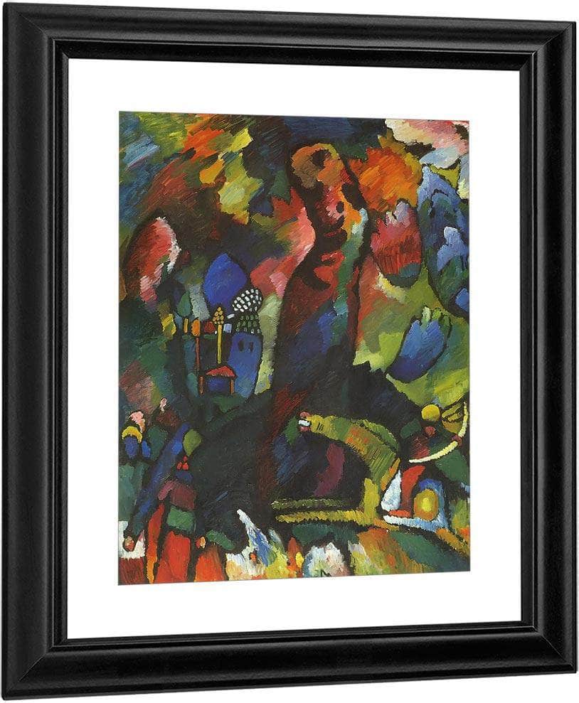 Picture With Archer 1909 By Wassily Kandinsky Fine Art Print