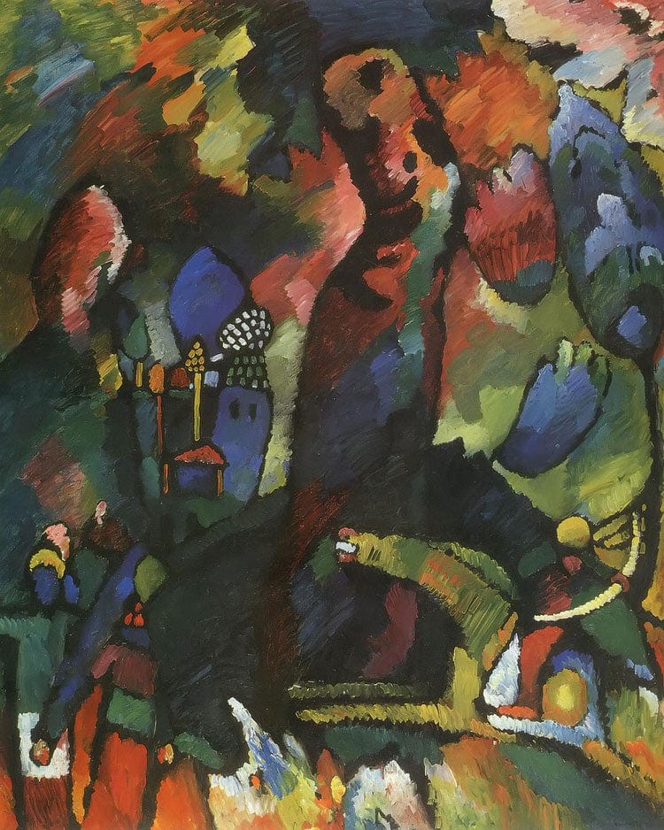 Picture With Archer By Wassily Kandinsky Fine Art Print